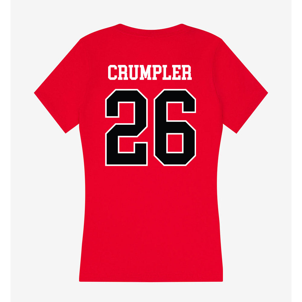 Rutgers - NCAA Football : Isaiah Crumpler - Women's V-Neck T-Shirt-1