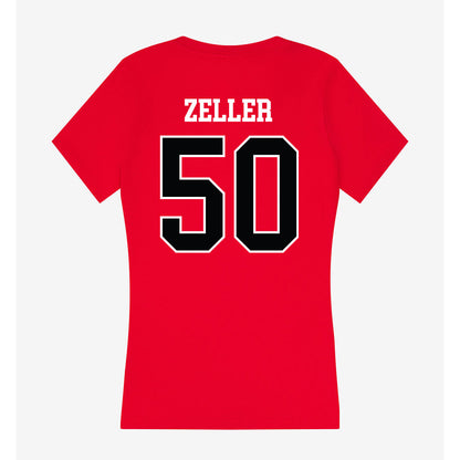 Rutgers - NCAA Men's Lacrosse : Colin Zeller - Women's V-Neck T-Shirt-1