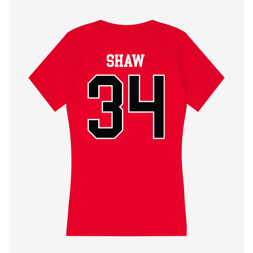 Rutgers - NCAA Football : Noah Shaw - Women's V-Neck T-Shirt-1