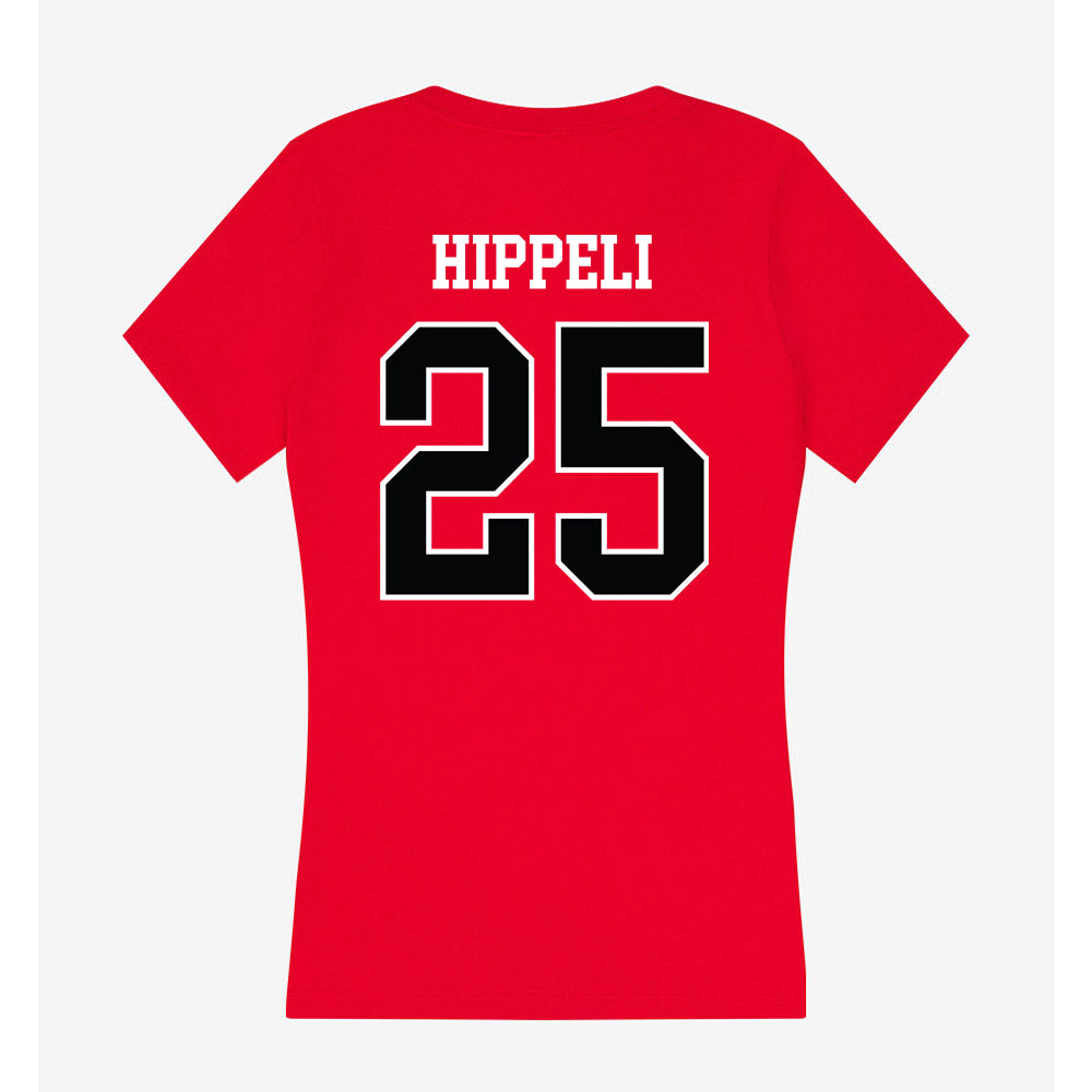 Rutgers - NCAA Women's Soccer : Morgan Hippeli - Women's V-Neck T-Shirt-1