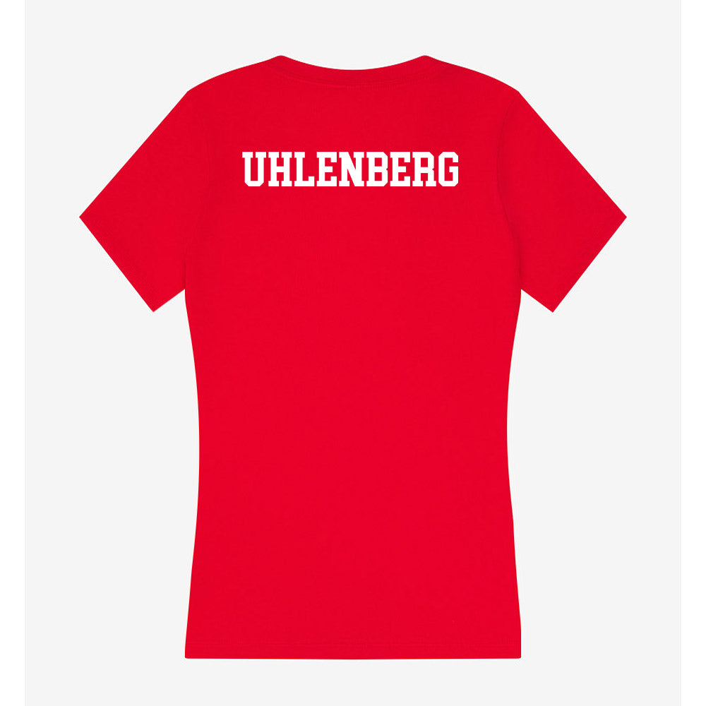Rutgers - NCAA Women's Gymnastics : Donna Uhlenberg - Women's V-Neck T-Shirt-1