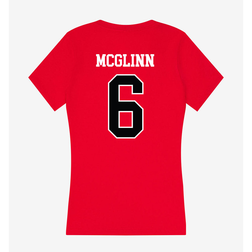 Rutgers - NCAA Women's Soccer : Reilly McGlinn - Women's V-Neck T-Shirt-1