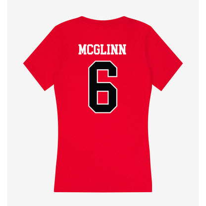 Rutgers - NCAA Women's Soccer : Reilly McGlinn - Women's V-Neck T-Shirt-1