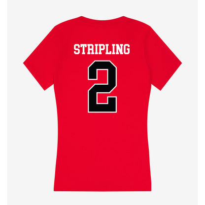 Rutgers - NCAA Softball : Hailey Stripling - Women's V-Neck T-Shirt-1