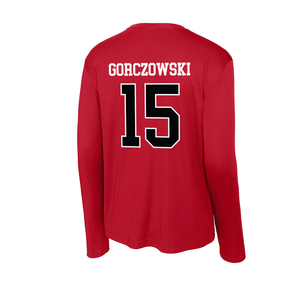 Rutgers - NCAA Men's Soccer : Simon Gorczowski - Activewear Long Sleeve T-Shirt-1