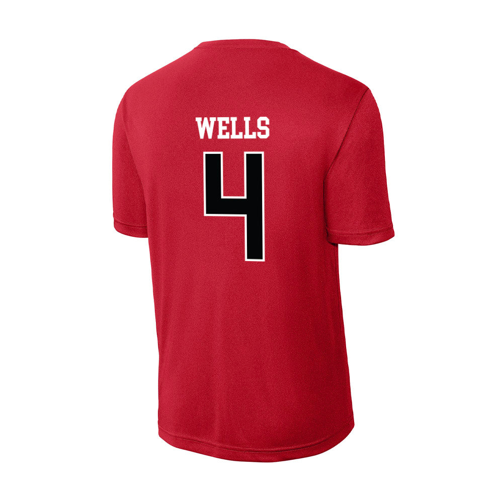Rutgers - NCAA Baseball : Trey Wells - Activewear T-Shirt-1