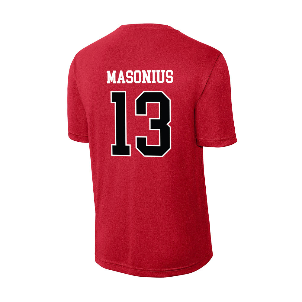 Rutgers - NCAA Women's Basketball : Hope Masonius - Activewear T-Shirt-1