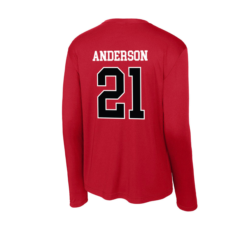 Rutgers - NCAA Football : Devonte Anderson - Activewear Long Sleeve T-Shirt-1