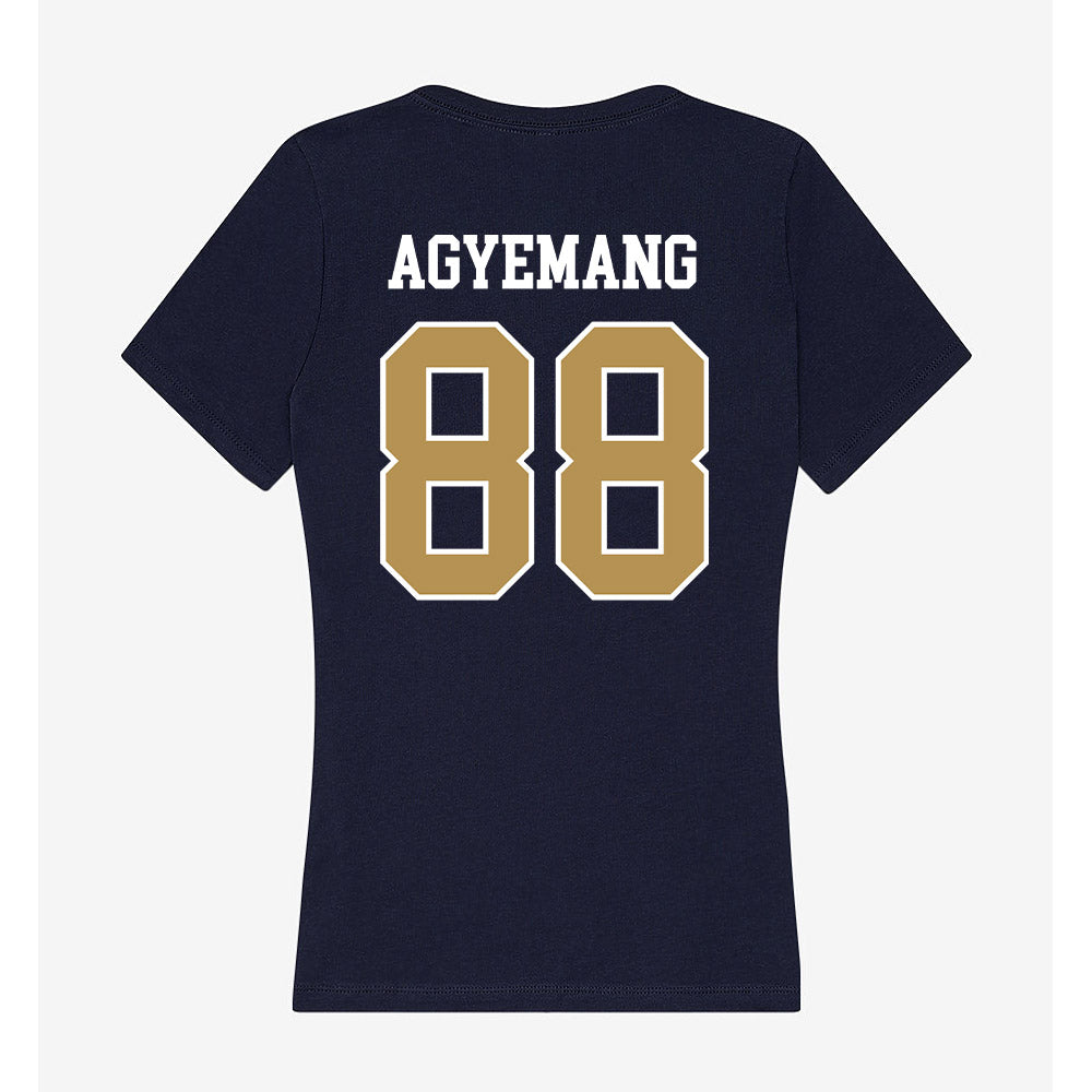 Georgia Tech - NCAA Football : Nathan Agyemang - Women's V-Neck T-Shirt-2