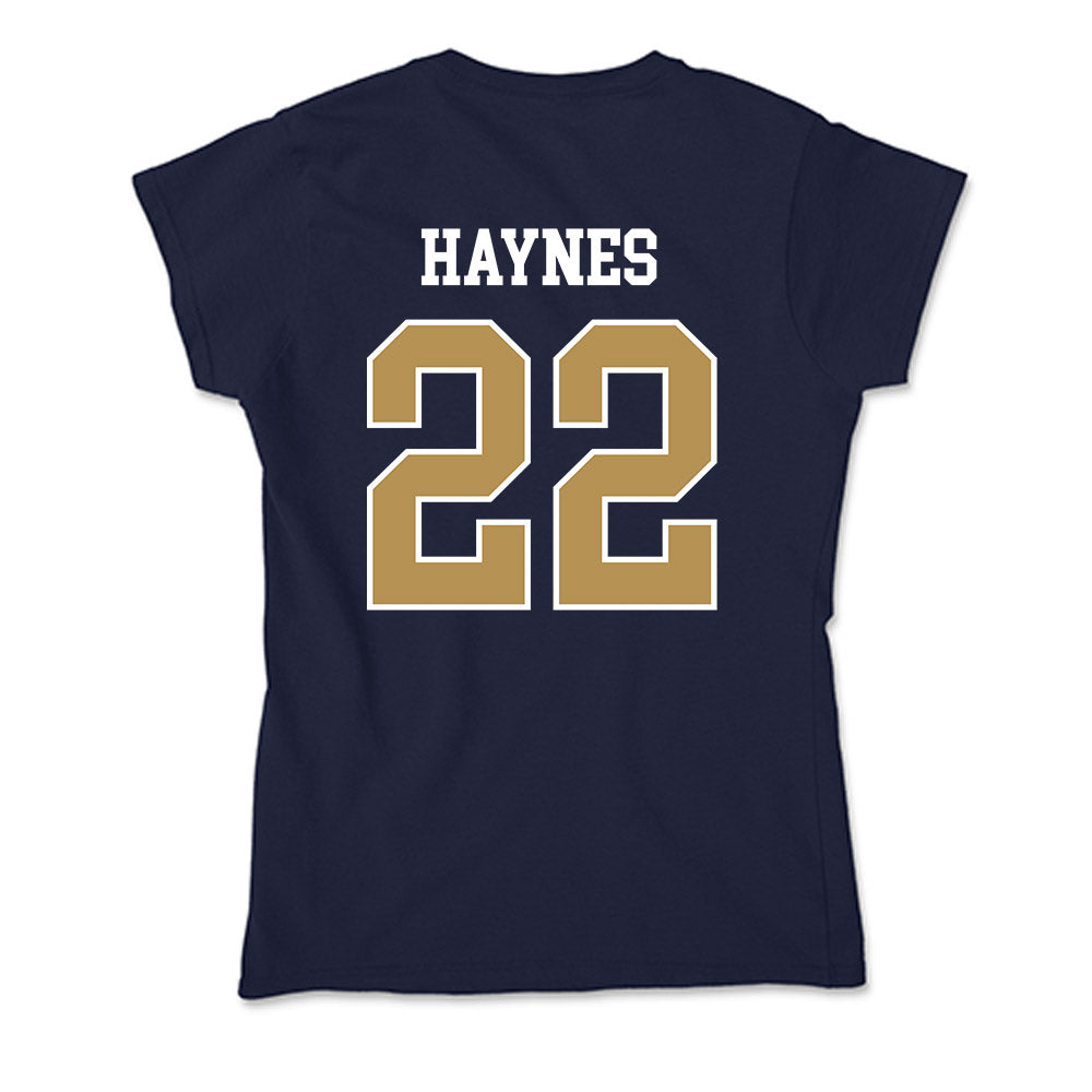 Georgia Tech - NCAA Football : Justice Haynes - Soft Style Women’s T-Shirt-1