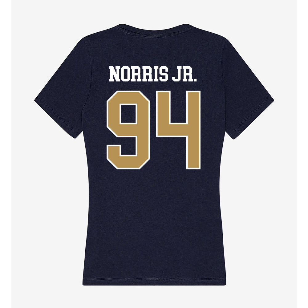 Georgia Tech - NCAA Football : Derry Norris Jr. - Women's V-Neck T-Shirt-2