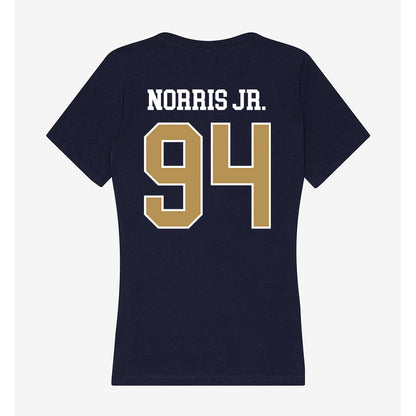 Georgia Tech - NCAA Football : Derry Norris Jr. - Women's V-Neck T-Shirt-2