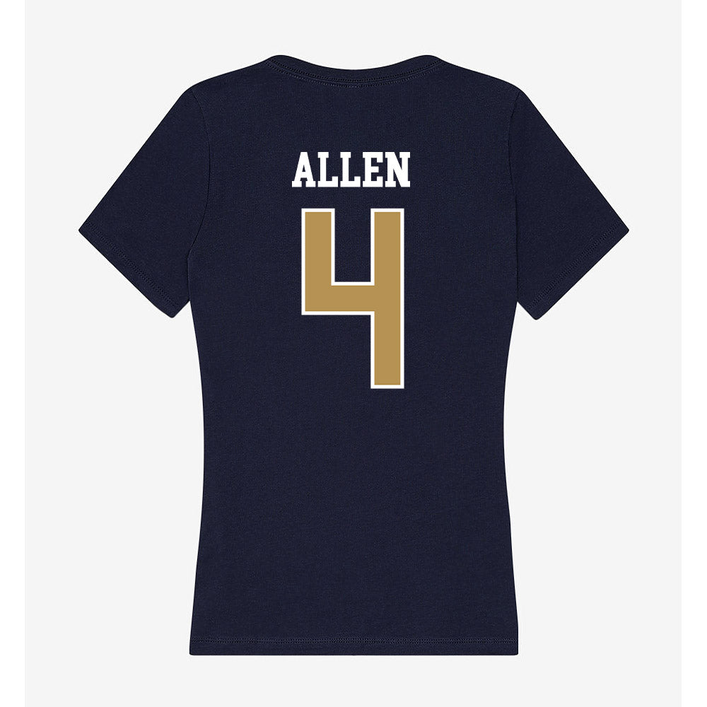 Georgia Tech - NCAA Football : Jordan Allen - Women's V-Neck T-Shirt-2