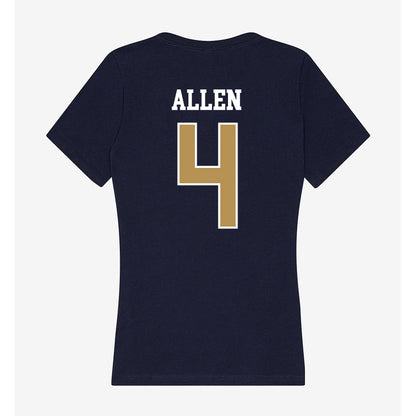 Georgia Tech - NCAA Football : Jordan Allen - Women's V-Neck T-Shirt-2