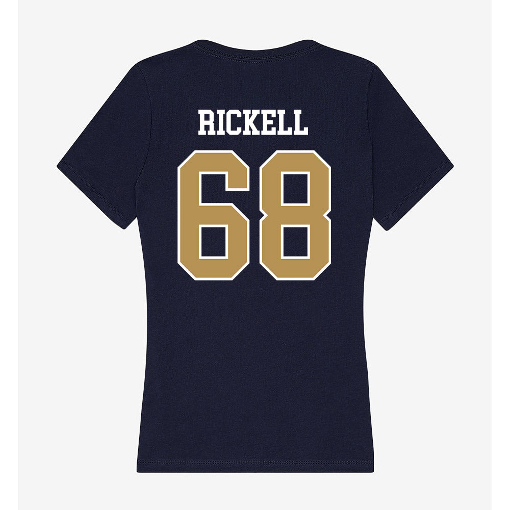 Georgia Tech - NCAA Football : Eli Rickell - Women's V-Neck T-Shirt-2