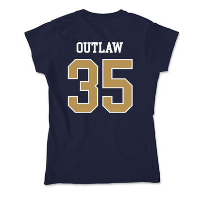 Georgia Tech - NCAA Football : Braylon Outlaw - Soft Style Women’s T-Shirt-1