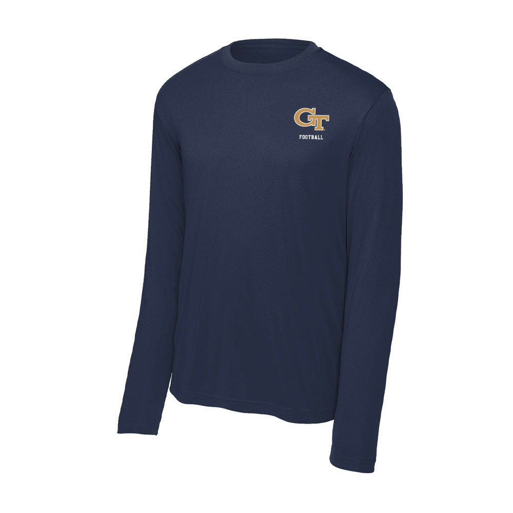 Georgia Tech - NCAA Football : Blake Ragsdale - Activewear Long Sleeve T-Shirt-1