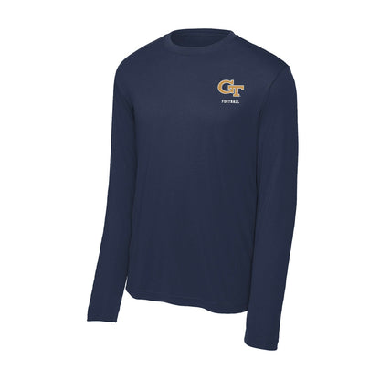 Georgia Tech - NCAA Football : Blake Ragsdale - Activewear Long Sleeve T-Shirt-1