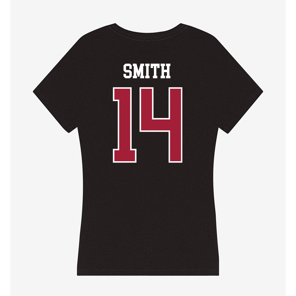Oklahoma - NCAA Women's Soccer : Kiki Smith - Women's V-Neck T-Shirt-1