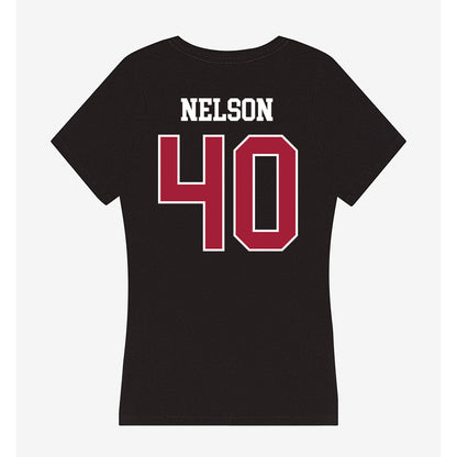 Oklahoma - NCAA Football : Matthew Nelson - Women's V-Neck T-Shirt-1