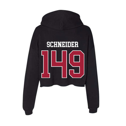 Oklahoma - NCAA Wrestling : Layton Schneider - Women's Crop Fleece Hoodie-1