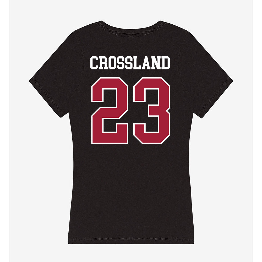 Oklahoma - NCAA Baseball : Cade Crossland - Women's V-Neck T-Shirt-1