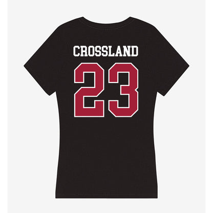 Oklahoma - NCAA Baseball : Cade Crossland - Women's V-Neck T-Shirt-1