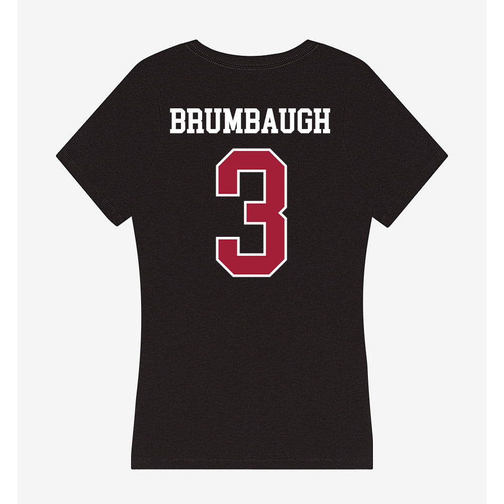 Oklahoma - NCAA Baseball : Cayden Brumbaugh - Women's V-Neck T-Shirt-1