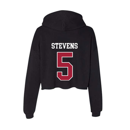 Oklahoma - NCAA Baseball : Nolan Stevens - Women's Crop Fleece Hoodie-1