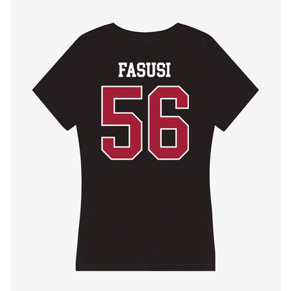 Oklahoma - NCAA Football : Michael Fasusi - Women's V-Neck T-Shirt-1