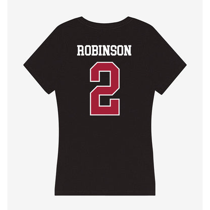 Oklahoma - NCAA Football : Omarion Robinson - Women's V-Neck T-Shirt-1