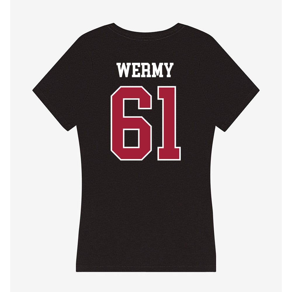 Oklahoma - NCAA Football : Kenneth Wermy - Women's V-Neck T-Shirt-1
