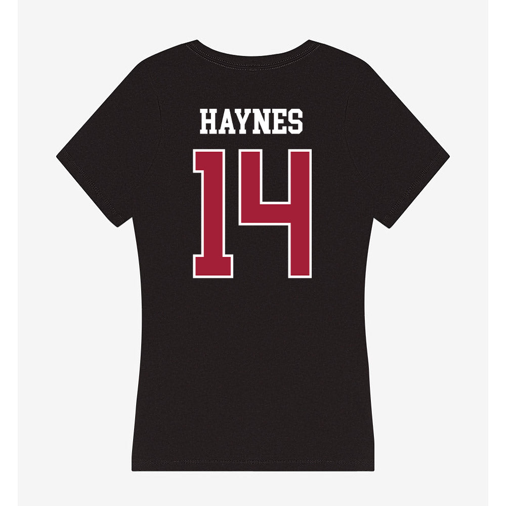 Oklahoma - NCAA Football : Trystan Haynes - Women's V-Neck T-Shirt-1