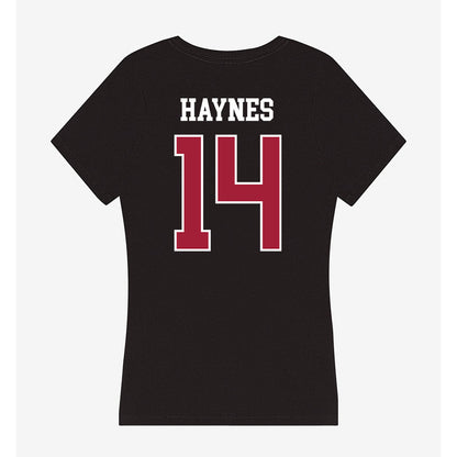 Oklahoma - NCAA Football : Trystan Haynes - Women's V-Neck T-Shirt-1