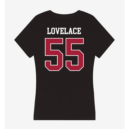 Oklahoma - NCAA Men's Basketball : Reid Lovelace - Women's V-Neck T-Shirt-1