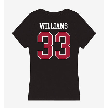 Oklahoma - NCAA Baseball : Isaac Williams - Women's V-Neck T-Shirt-1