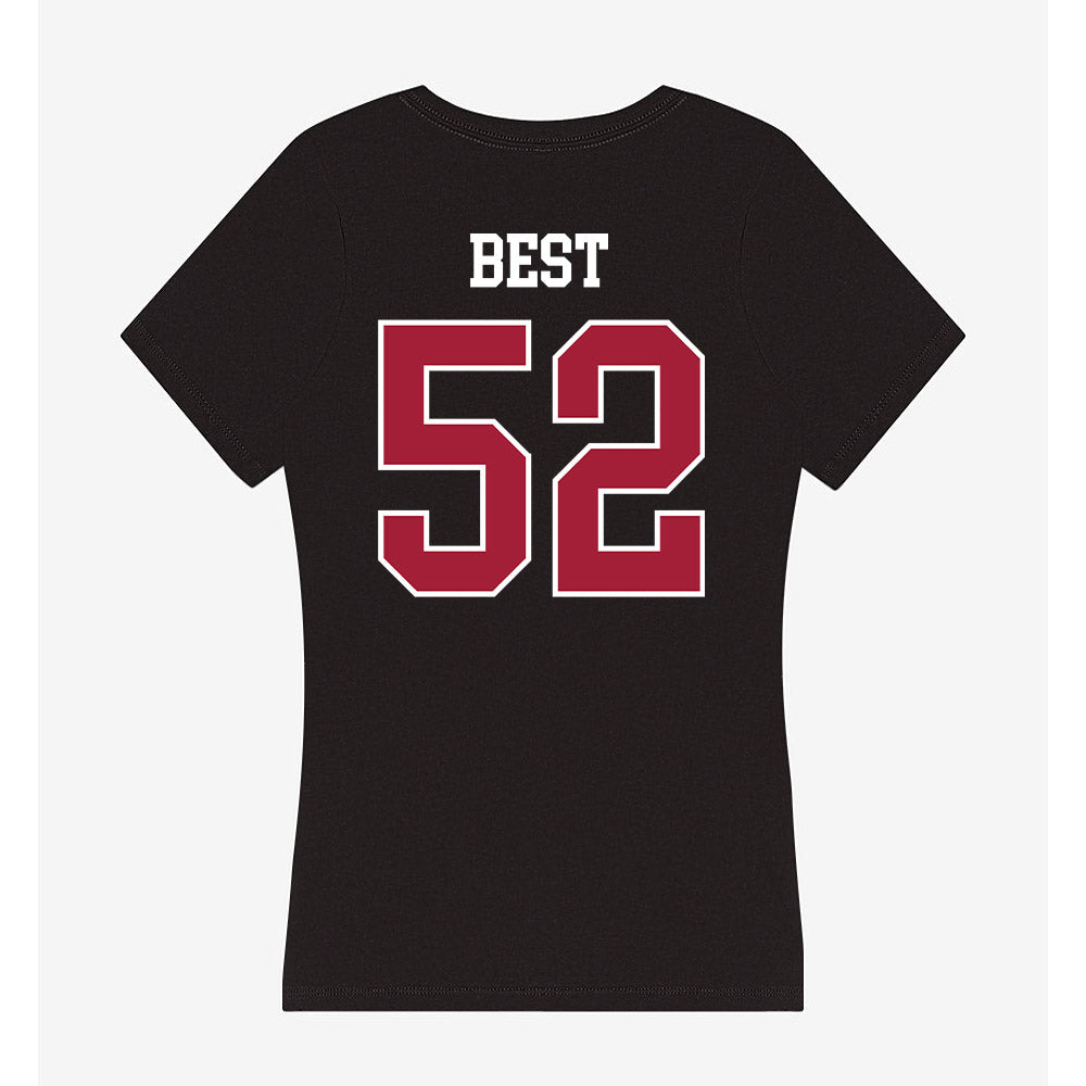 Oklahoma - NCAA Football : Noah Best - Women's V-Neck T-Shirt-1