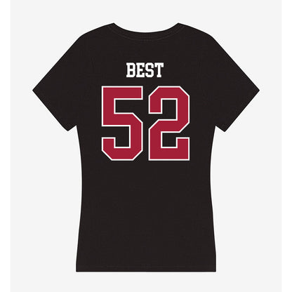 Oklahoma - NCAA Football : Noah Best - Women's V-Neck T-Shirt-1