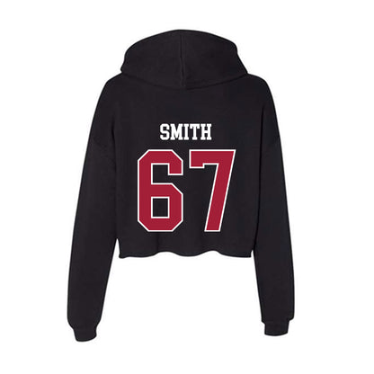 Oklahoma - NCAA Softball : Ella Smith - Women's Crop Fleece Hoodie-1