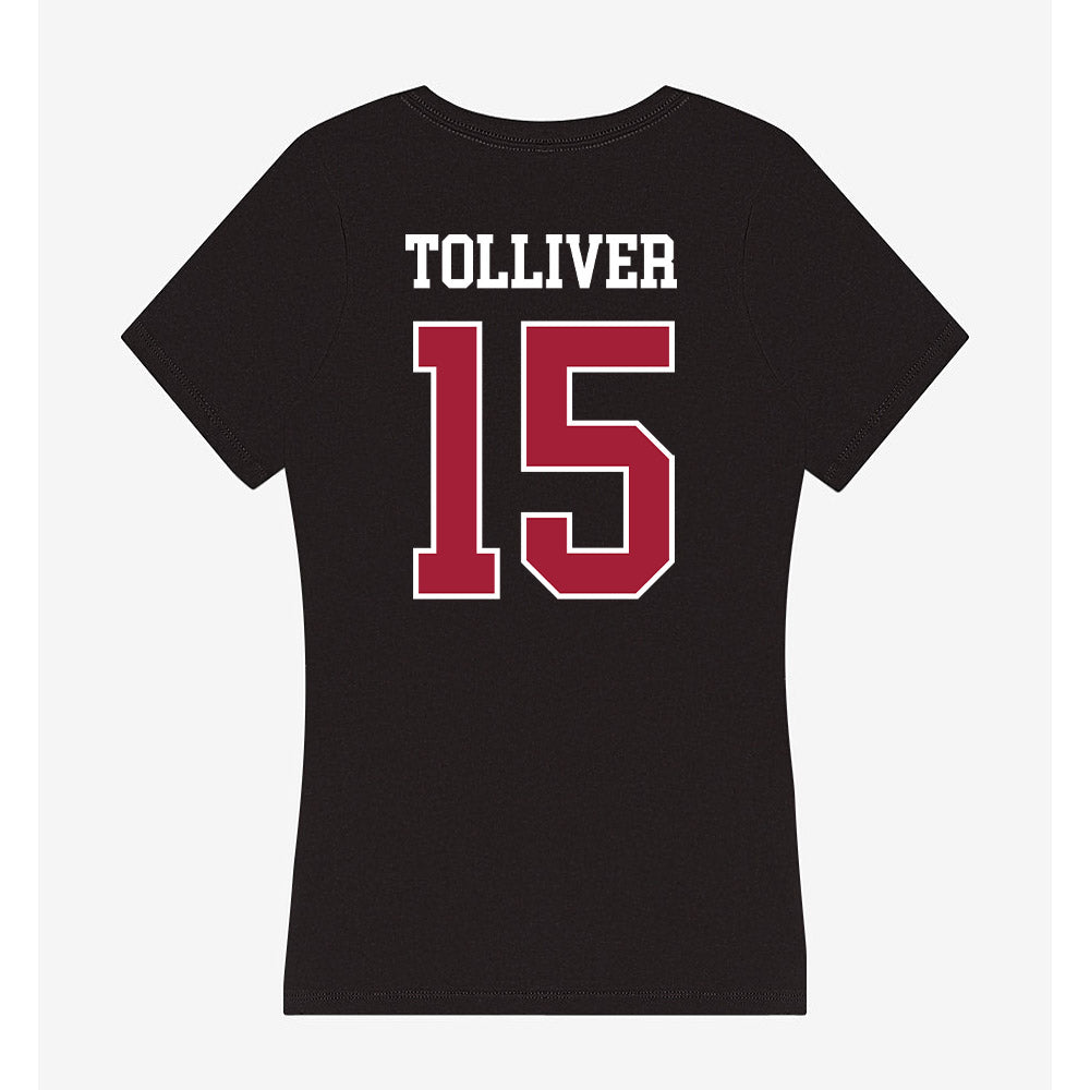 Oklahoma - NCAA Women's Volleyball : Alaleh Tolliver - Women's V-Neck T-Shirt-1