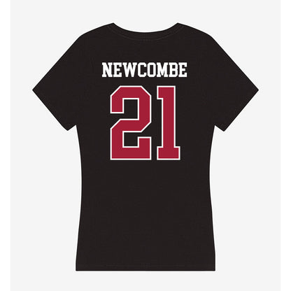 Oklahoma - NCAA Football : Jeremiah Newcombe - Women's V-Neck T-Shirt-1