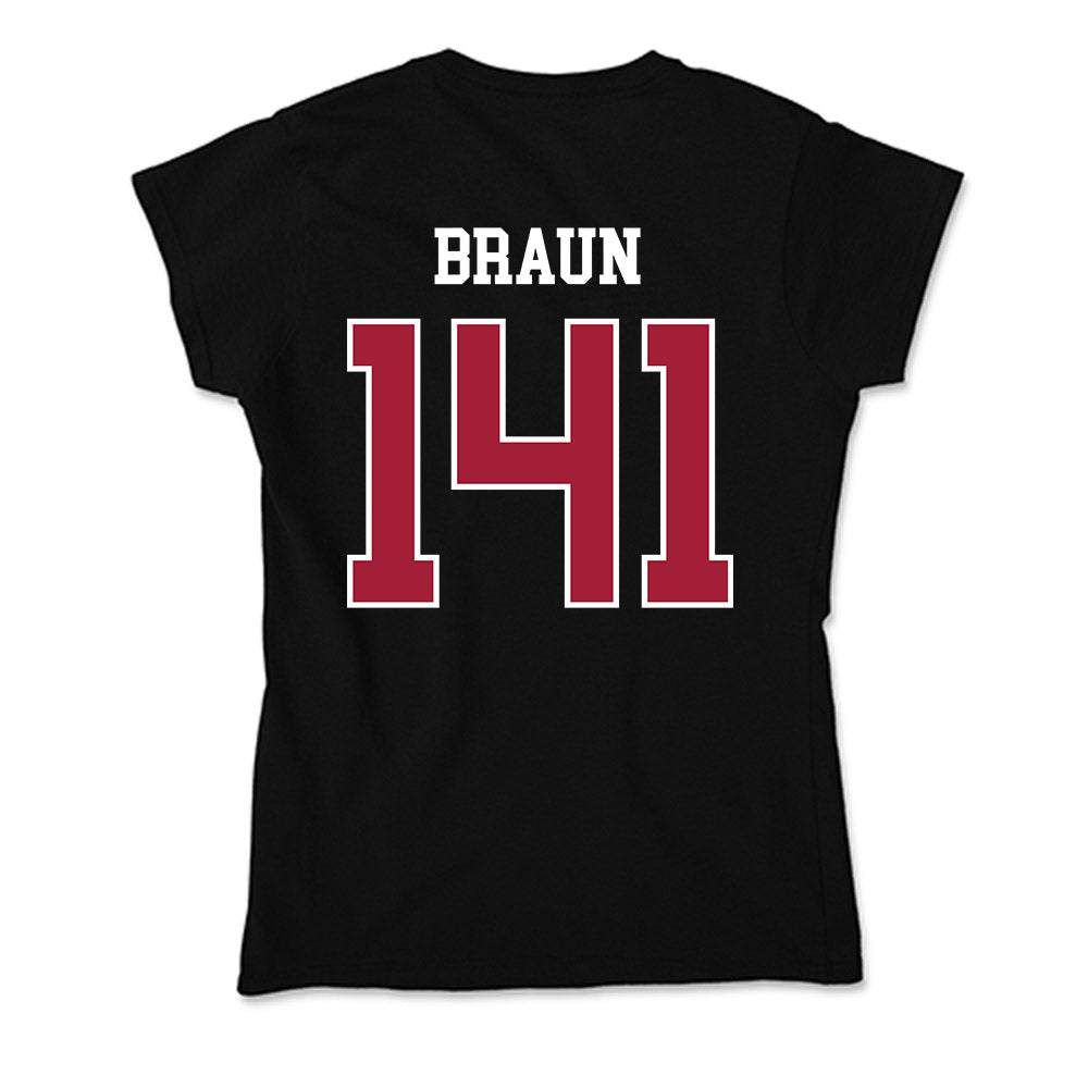 Oklahoma - NCAA Wrestling : Alex Braun - Soft Style Women’s T-Shirt-1