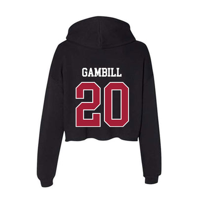 Oklahoma - NCAA Baseball : Trey Gambill - Women's Crop Fleece Hoodie-1