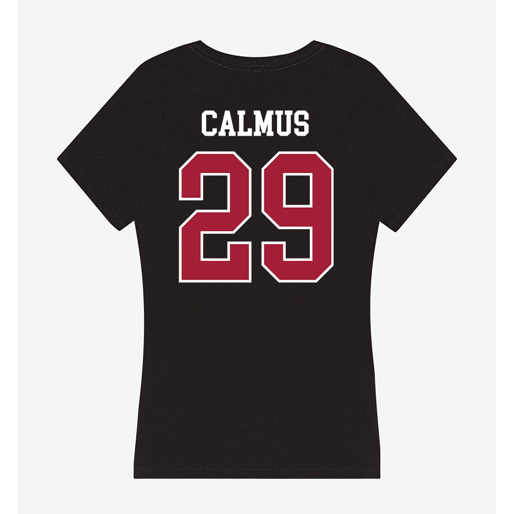 Oklahoma - NCAA Football : Casen Calmus - Women's V-Neck T-Shirt-1