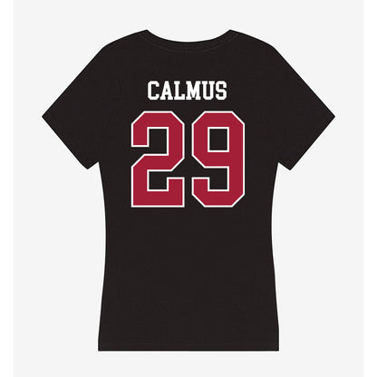 Oklahoma - NCAA Football : Casen Calmus - Women's V-Neck T-Shirt-1
