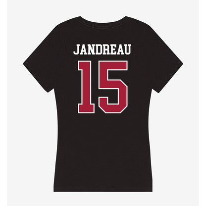 Oklahoma - NCAA Football : Beau Jandreau - Women's V-Neck T-Shirt-1