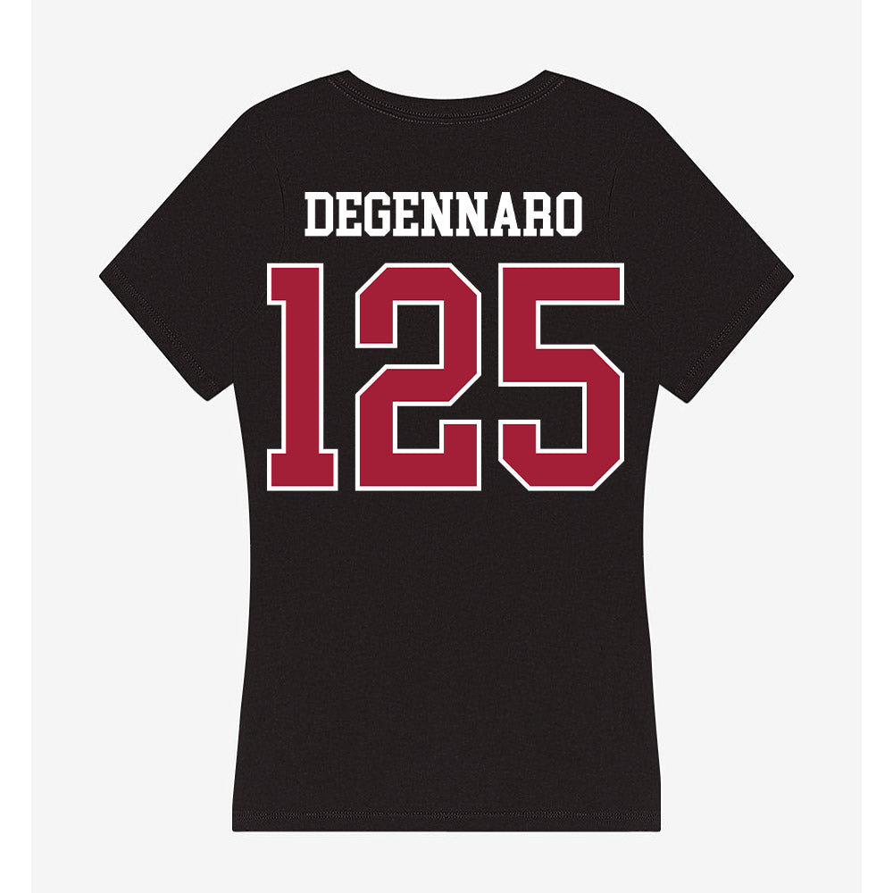 Oklahoma - NCAA Wrestling : Sebastian Degennaro - Women's V-Neck T-Shirt-1