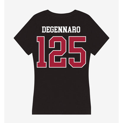 Oklahoma - NCAA Wrestling : Sebastian Degennaro - Women's V-Neck T-Shirt-1