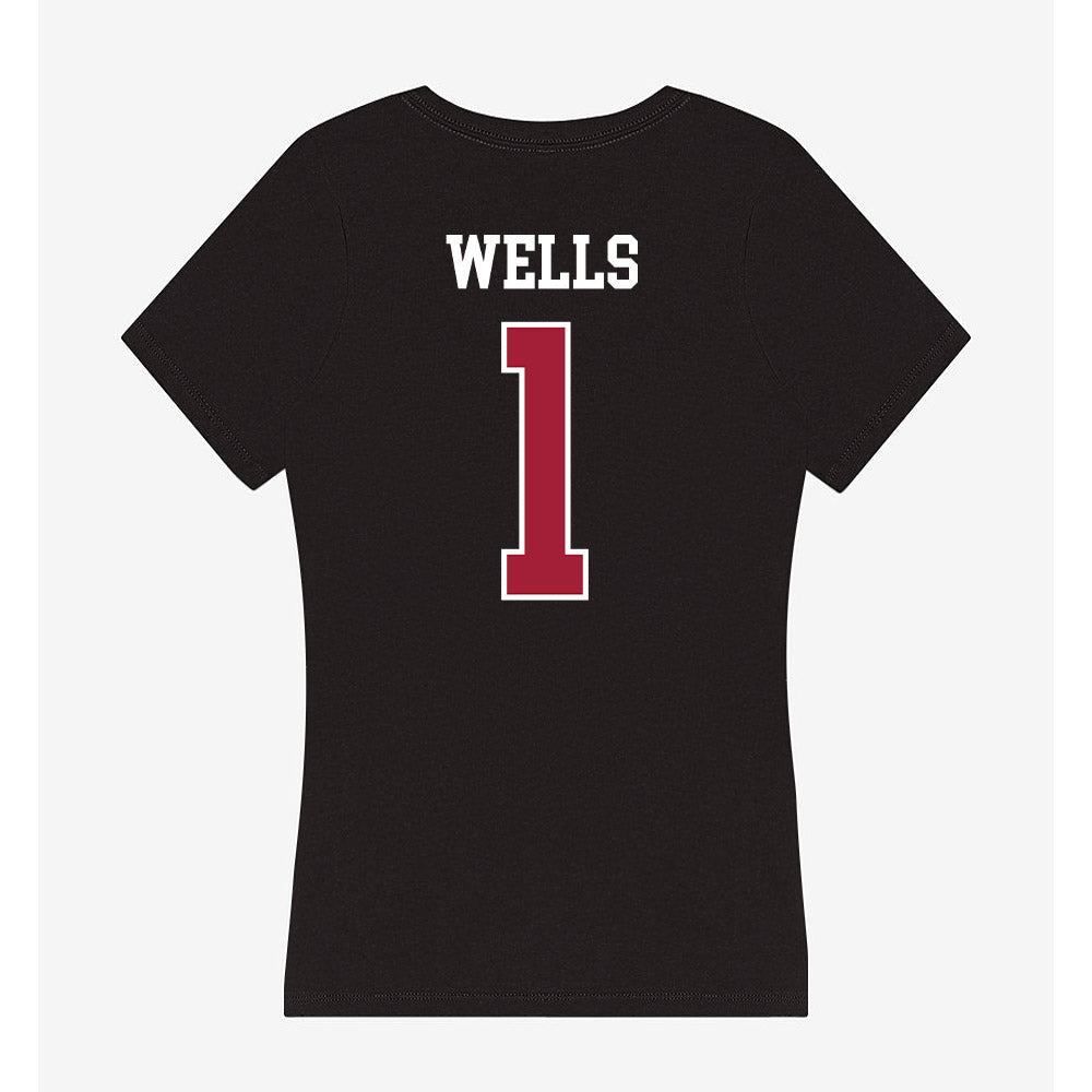 Oklahoma - NCAA Softball : Kendall Wells - Women's V-Neck T-Shirt-1