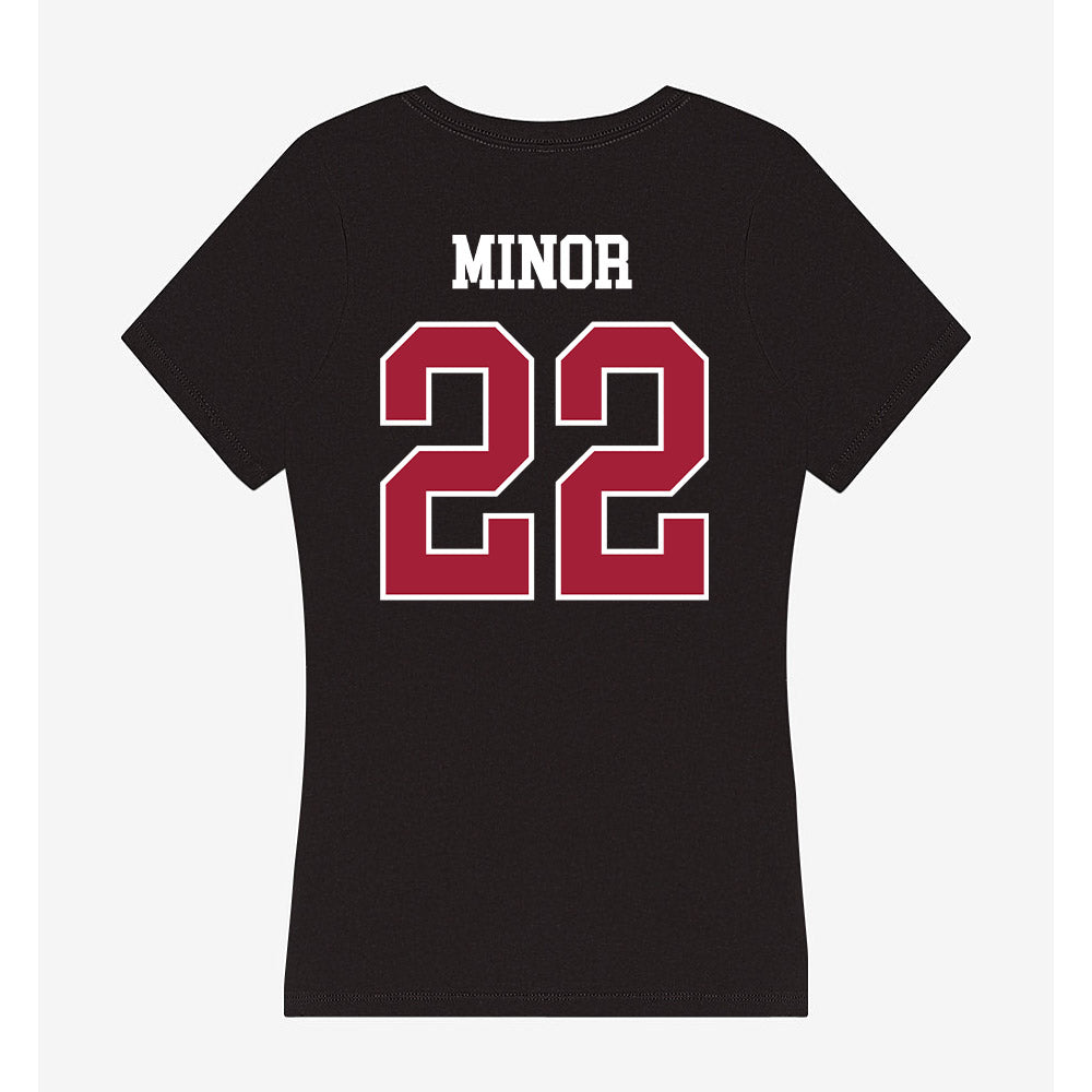 Oklahoma - NCAA Softball : Kai Minor - Women's V-Neck T-Shirt-1